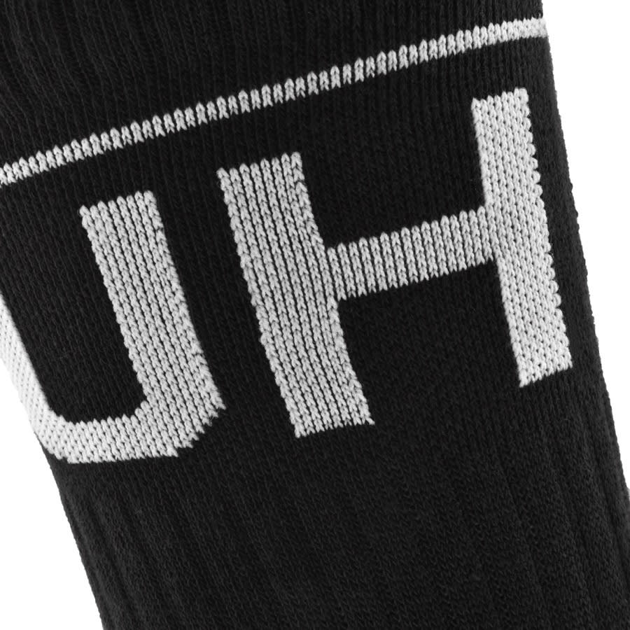 Alternative Image for ProductHUGO Double Pack Logo Sport Socks Black3